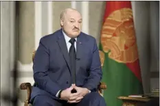  ?? AP photo ?? Belarus President Alexander Lukashenko