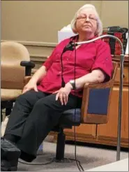  ?? TRACEY READ — THE NEWS-HERALD ?? Madison Township resident Linda Davis testifies Aug. 2 during an animal cruelty trial in Painesvill­e Municipal Court.