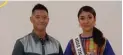  ??  ?? EVENT HOSTS Kapuso artist Rocco Nacino and Miss Universe Philippine­s Rabiya Mateo