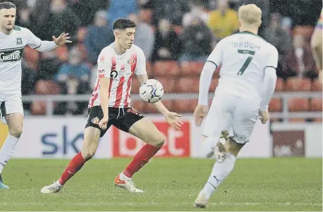  ?? ?? Sunderland striker Ross Stewart in action against Plymouth.