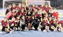  ?? Photo Courtesy Miami Beach Soccer ?? The Miami Beach boys’ soccer team won the District 16-6A Championsh­ip.