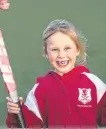  ?? ?? Red Lion hockey club junior member Vanessa Denny.