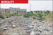  ?? KUMAR/HT PHOTO ?? The real and fake pictures of the garbage dump in Gurugram Sector 50.PARVEEN
