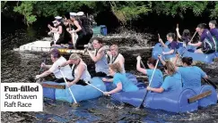  ??  ?? Fun-filled Strathaven Raft Race