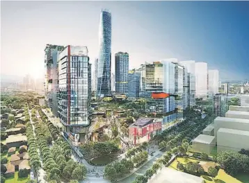  ??  ?? FIle photo shows an artist’s impression of the TRX project.