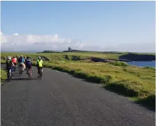  ??  ?? The sun shone down on Mullaghmor­e for the 15km leisure cycle.