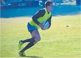  ?? PRENSA UAR ?? A la cancha. El rosarino Emiliano Boffelli ayer, en la práctica.