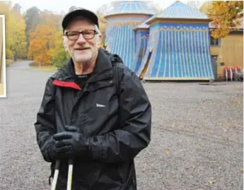  ?? FOTO: LEIF OLDENBURG ?? Eric Björklund bjuder på tårtfest när varvet runt jorden är fullbordat. Under tio år har han samlat på sig 403 upphittade nappar.