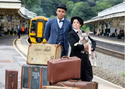  ?? Pic: Anna Barclay ?? Danielle Bird as Charlie Chaplin and Jerone Marsh-reid as Stan Laurel