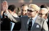  ?? FADEL SENNA/GETTY-AFP ?? King Mohammed VI arrives Thursday to inaugurate the first phase of the $3.9 billion solar plant project.