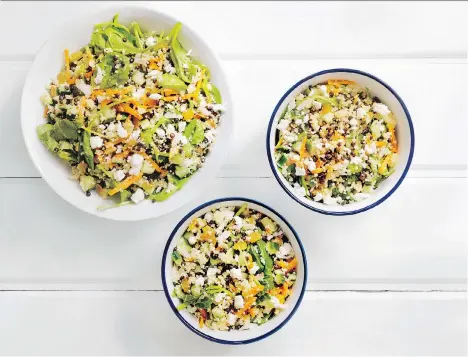  ?? ATCO BLUE FLAME KITCHEN ?? This lentil and mixed vegetable couscous salad keeps for several days, which means leftovers are perfect for bagged lunches.