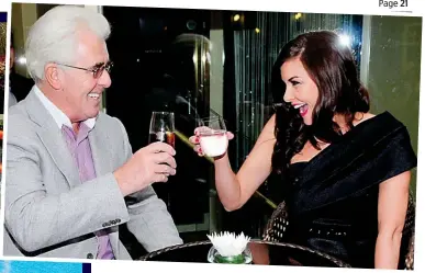  ??  ?? Public face of a pervert: Max Clifford with client Imogen Thomas in 2011 and, left, at his apartment in Marbella