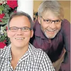  ??  ?? CHRISTMAS SPIRIT: Gerhard Maritz and Kobus Buys will be performing well-known Christmas melodies at the annual Hopefield festive concert on Sunday in Addo