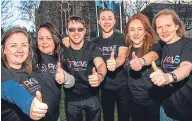  ??  ?? Members of the PKAVS Young Carers team, from left: Katie Marshall, Cat Ridgewell, Billy Morrison, Chris Ewing, Jasmin Watt and Helen Munro.