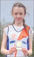  ?? ?? Lucy Dennehy, 1st in the U15 javelin at Templemore with a big throw of 27.94m.