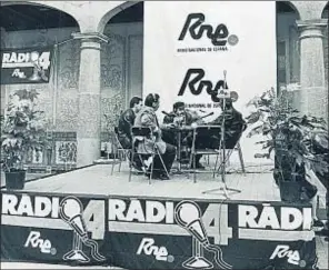  ?? RTVE CATALUNYA ?? Emisión de un programa al aire libre en el año 1988