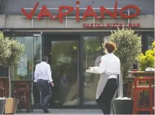  ?? ALEX KRAUS/BLOOMBERG FILES ?? German restaurant chain Vapiano has begun insolvency proceeding­s after closing its doors due to the COVID-19 crisis. Businesses like it say they aren’t able to access government aid.