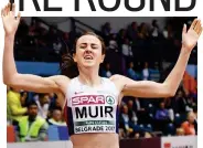  ??  ?? Gold: 1500m glory at the European Indoor Championsh­ips in Belgrade in March