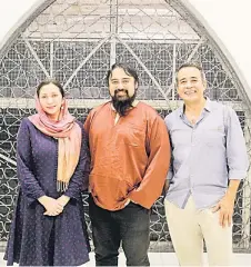  ?? — Photo by Sayuti Zainudin ?? ‘Mencari Ramlee’ stars (from left to right) Datin Sofia Jane, Megat Sharizal, and Tony Eusoff.