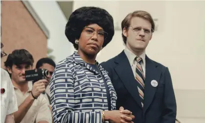  ?? Photograph: Glen Wilson/Netflix ?? Regina King and Lucas Hedges in Shirley.