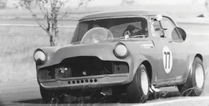  ??  ?? Left: Barry Sharp started racing in an old Wolseley before progressin­g to a Ford Zephyr (right) and Austin A90 (below), both with Ford V8 power. Austin Healey 3000 gets the Barry Sharp treament with a V8 heart transplant.