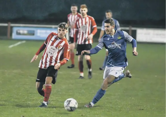  ?? ?? Sunderland RCA (red/white) in action against Penrith on Saturday.