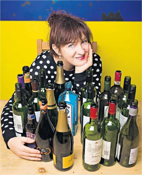  ??  ?? A sobering thought: ‘Like an awful lot of people, I am classified as a binge drinker,’ says Judith Woods