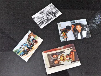  ?? ?? Sipho Mahlaba’s photo collection of his memories with Zola Mahobe.