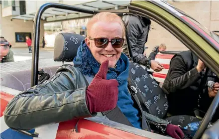  ??  ?? Chris Evans gets into gear for the new series of Top Gear, which screens on Prime next Sunday.