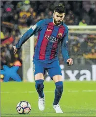  ?? FOTO: MANEL MONTILLA ?? Gerard Piqué Su contrato actual acaba en 2019