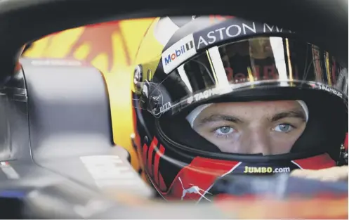  ??  ?? Max Verstappen was only a tenth of a second adrift of Lewis Hamilton in practice for the Australian Grand Prix.