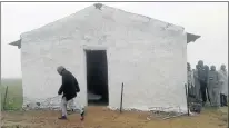  ??  ?? THUNDERSTO­RM TARGET: The Methodist Church’s Luzuko society hall in Ngceza village near Tsomo, where lightning struck on Sunday