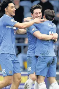  ?? Www.mphotograp­hic.co.uk ?? ●●Danny Lloyd celebrates after scoring against Curzon Ashton