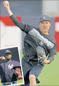  ?? N.Y. Post: Charles Wenzelberg (2) ?? TOSS-UP: Who will be the Yankees’ Opening Day starter? It looks like it’s down to Masahiro Tanaka (above) and Luis Severino (inset)