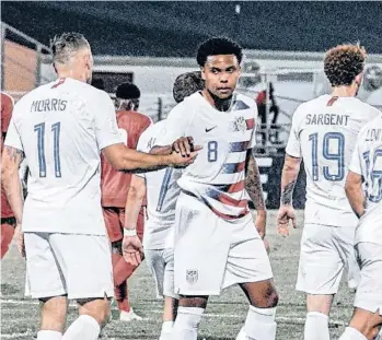  ?? /TWITTER USSOCCER MNT. ?? Jordan Morris (11) y Josua Sargent (19) marcaron dobletes ante Cuba.