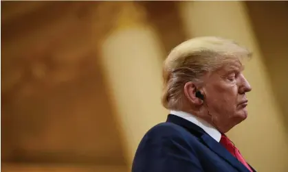  ?? ?? Donald Trump during a meeting with Vladimir Putin in Helsinki in 2018. Photograph: Brendan Smialowski/AFP/Getty Images