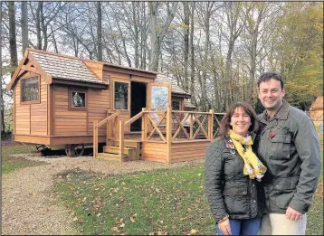  ??  ?? A picture of the owners Emily-Jane Tams and husband Chris at Mallory Meadows