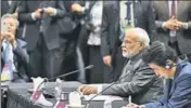  ?? PTI ?? Prime Minister Narendra Modi at the 13th East Asia Summit Plenary in Singapore on Thursday.