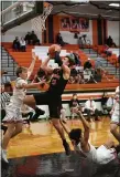  ?? PAUL DICICCO — FOR THE NEWS-HERALD ?? Chardon’s Nathanael Sulka drives against Chagrin Falls on Feb. 23.