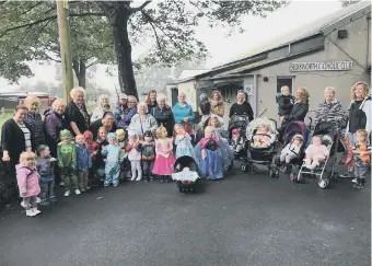  ??  ?? Toddlers from St Leonard’s RC Church, Independen­t Methodist Church and Calvary Christian Fellowship.