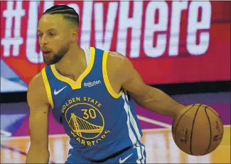  ?? RICH PEDRONCELL­I — THE ASSOCIATED PRESS ?? Warriors guard Stephen Curry is expected to be back at MVP-level play after recovering from a broken hand.