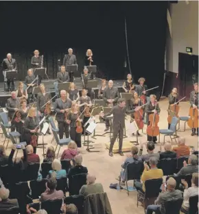  ?? ?? The Mahler Players recorded their album at Strathpeff­er Pavilion