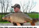  ??  ?? This 38lb common came from North Lake.