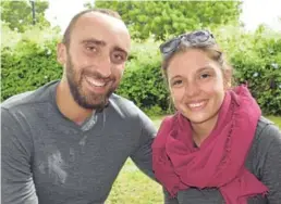  ?? Picture: ROB KNOWLES ?? THE FRENCH CONNECTION: Titouan Saglio, left, and Maeva Salmon are travelling through Africa to gain some life experience and popped into Talk of the Town last week to chat about their journey