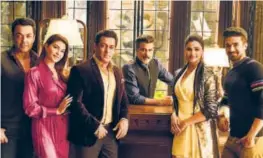  ?? PHOTO: HTCS ?? Race 3 features (from left) Bobby Deol, Jacqueline Fernandez, Salman Khan, Anil Kapoor, Daisy Shah and Saqib Saleem