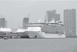  ?? AL DIAZ
Miami Herald file, 2020 ?? The Port of Miami could be seeing passengers return to cruise ships by the summer.