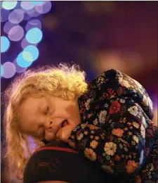  ??  ?? Waiting for Santa….Isobella Griffin, aged 2, at the Christmas in Killarney Magic Parade.