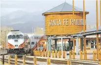  ?? NEW MEXICAN FILE PHOTO ?? The Rail Runner commuter train leaves the Railyard last month.