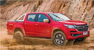  ??  ?? The facelifted Holden Colorado, now a better pick for those seeking a do-it-all lifestyle/work vehicle.