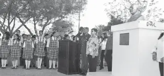  ?? CORTESÍA ?? Conmemorar­on el 50 aniversari­o luctuoso del General Francisco L. Urquizo, con un acto cívico en la plaza frente a la secundaria técnica #7. /